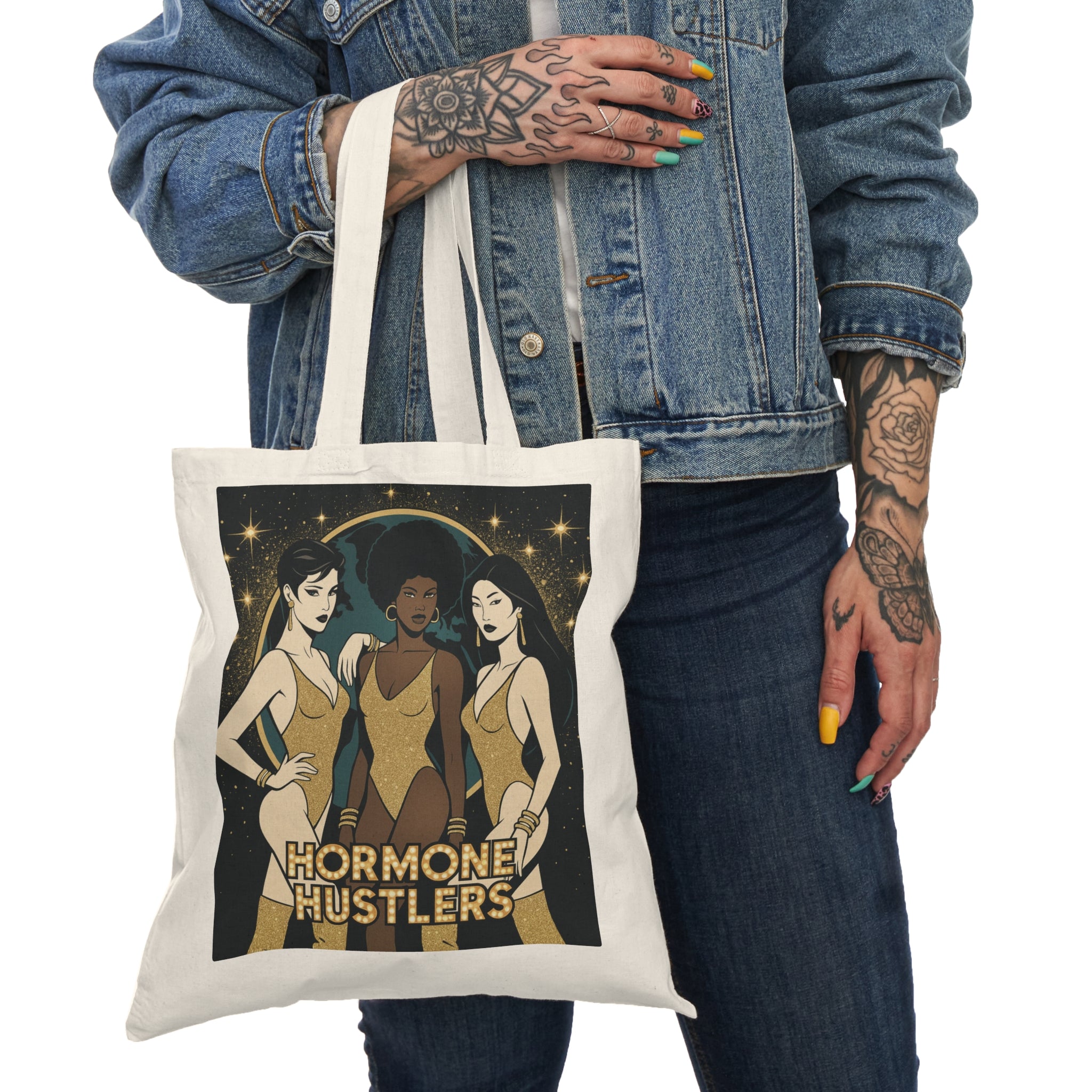 Hormone Hustlers. Retro Menopause Tote Bag for Bold Women