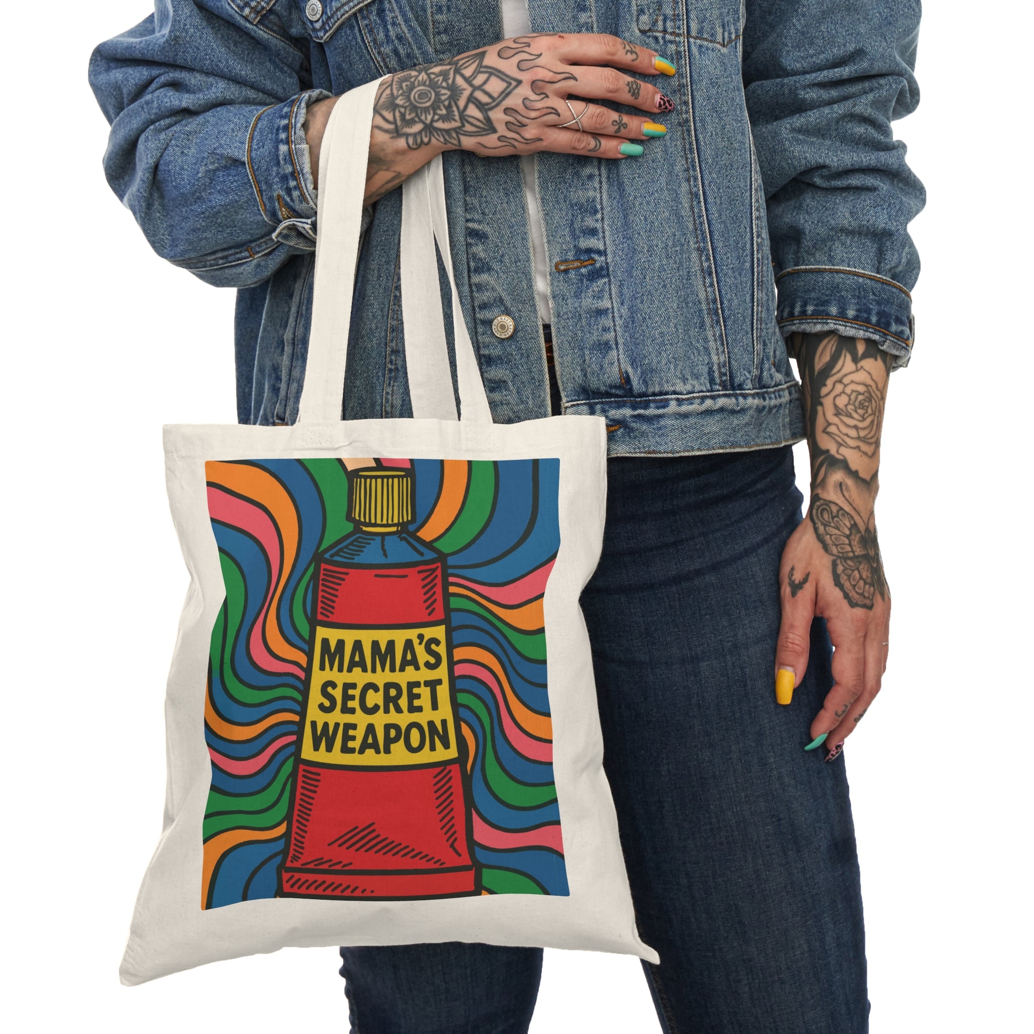 Mama’s Secret Weapon. Cotton Canvas Tote Bag