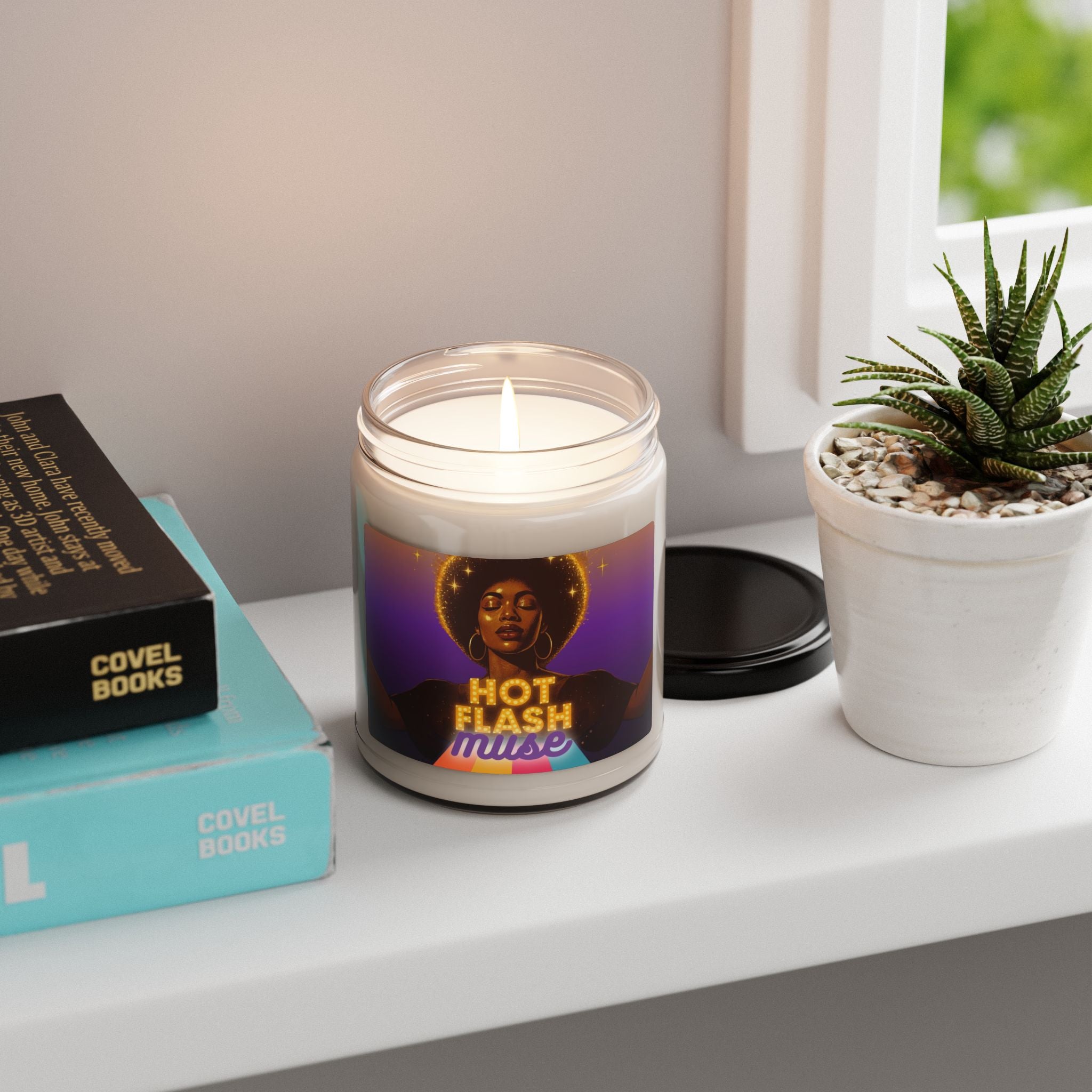 Hot Flash Muse. Levitating Scented Soy Candle