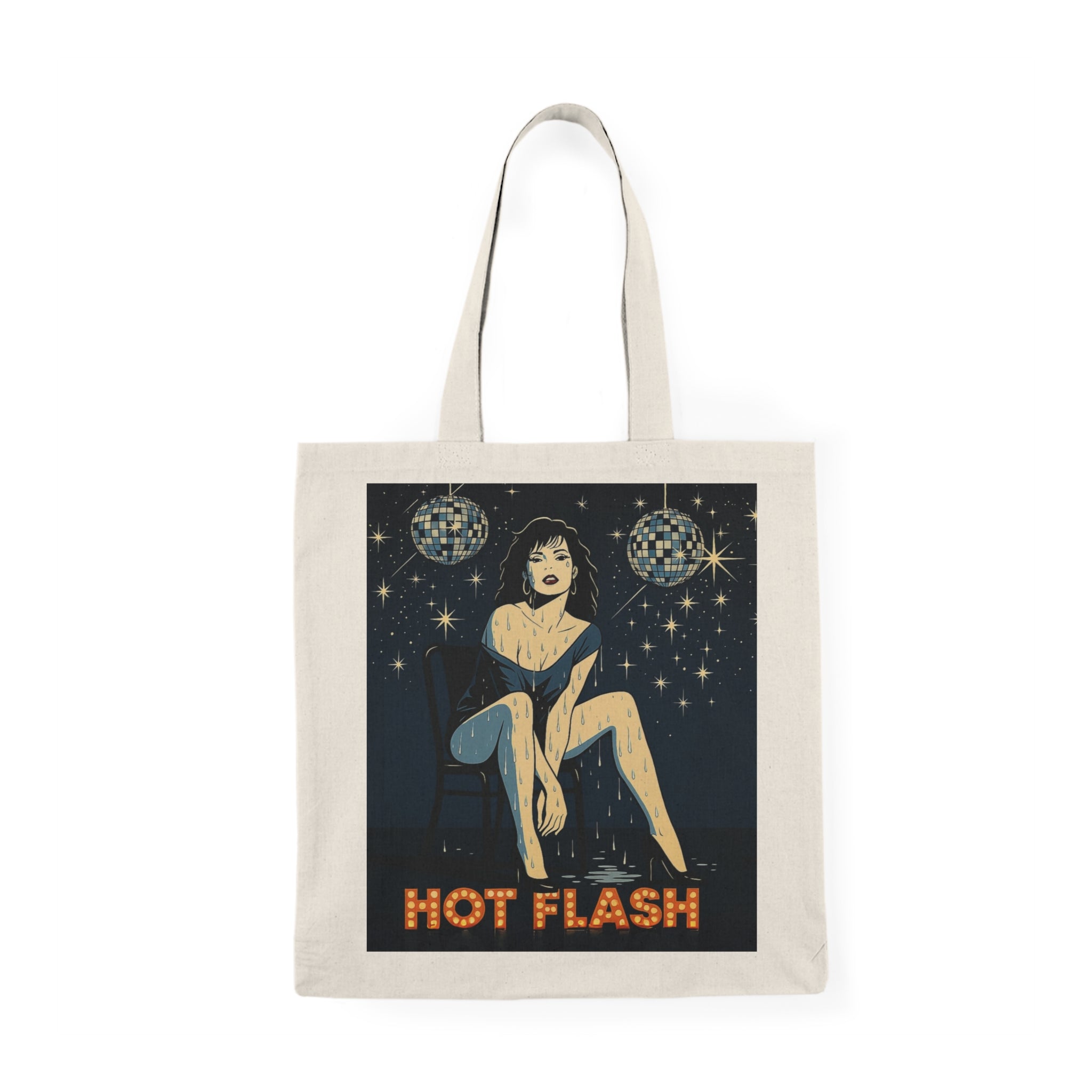 Dancing Through the Heat.  Menopause Tote Bag, Bold & Fun