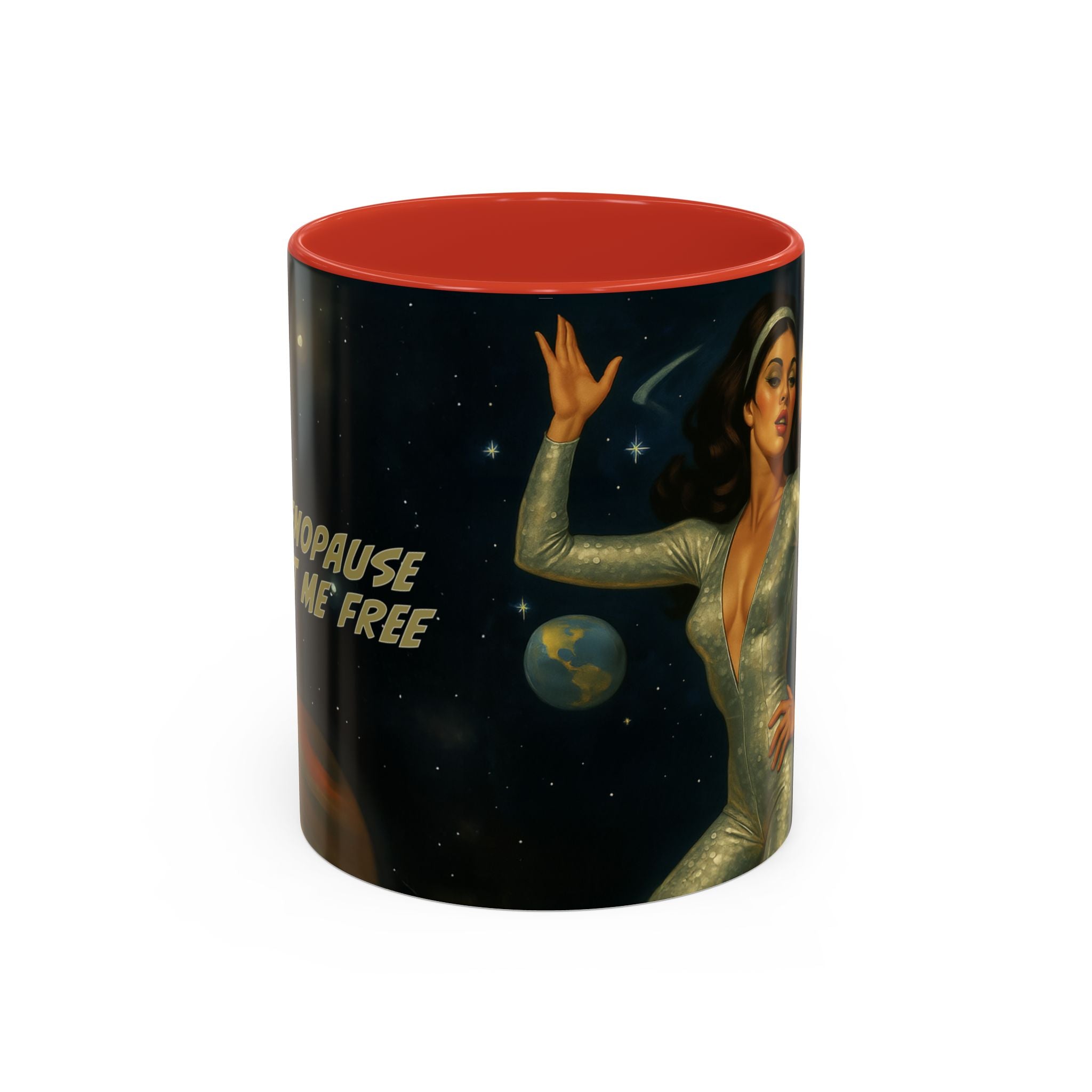 Menopause, Set Me Free. Funny Retro Coffee Mug