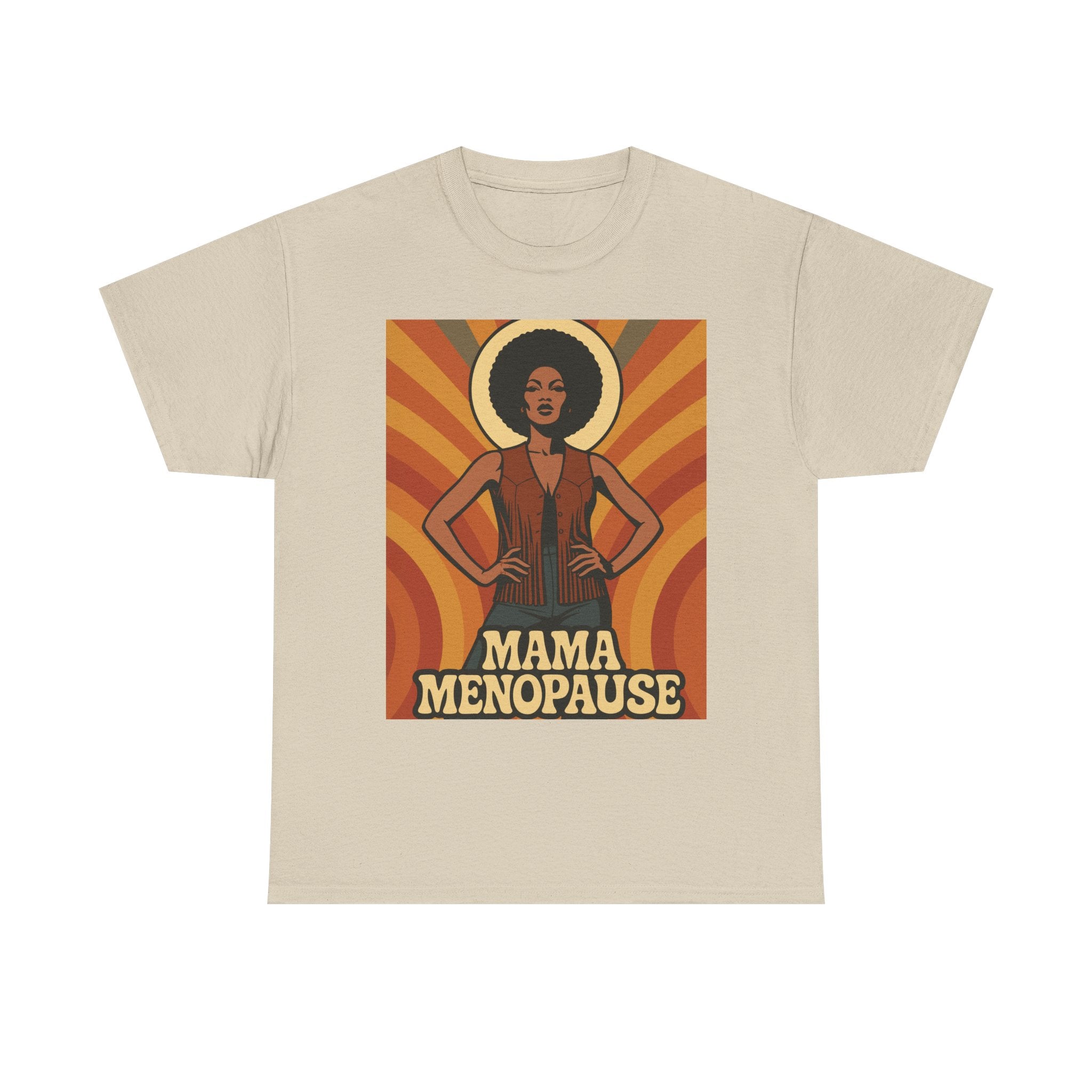 Menopause Mama. Retro Unisex Heavy Cotton T-Shirt