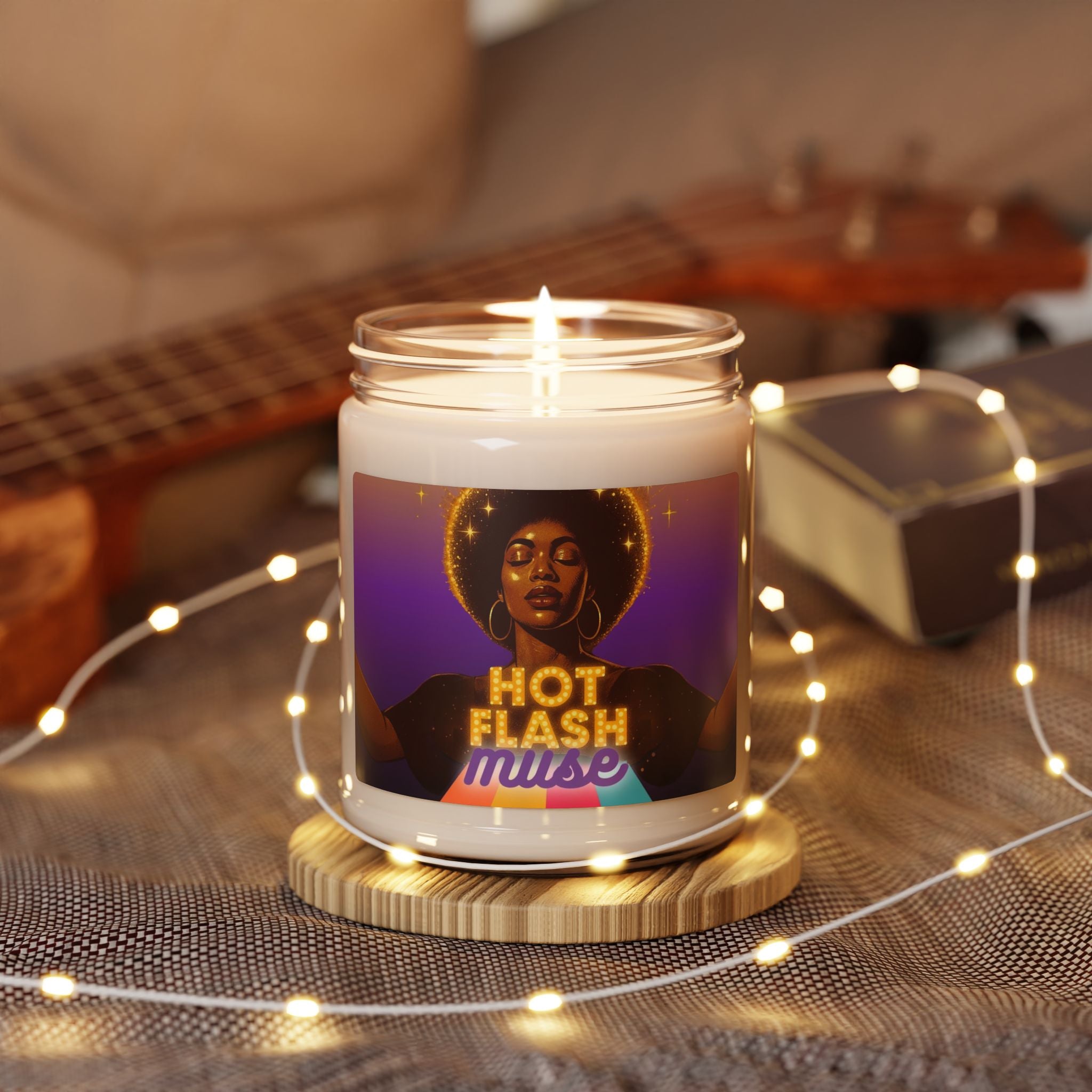 Hot Flash Muse. Levitating Scented Soy Candle