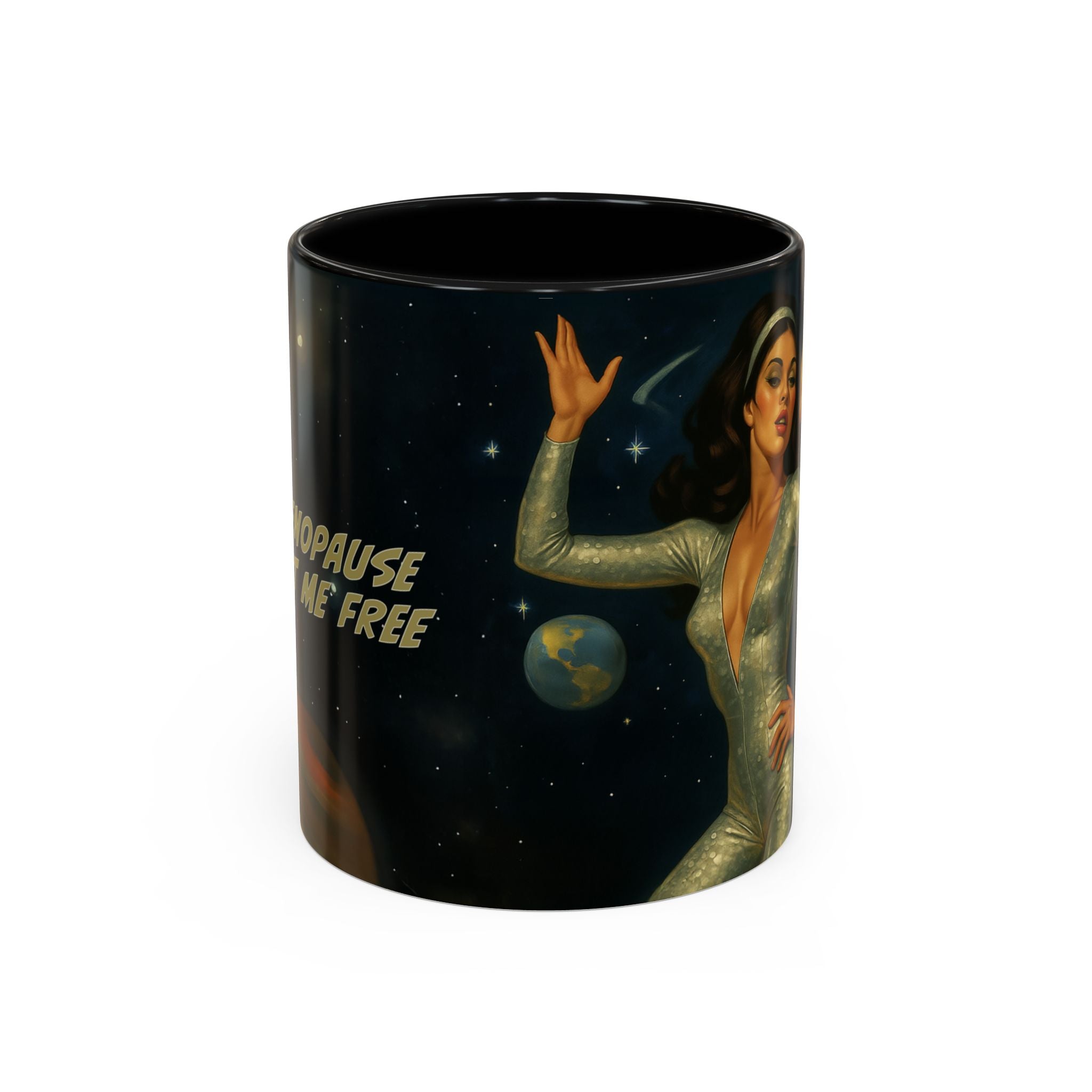 Menopause, Set Me Free. Funny Retro Coffee Mug