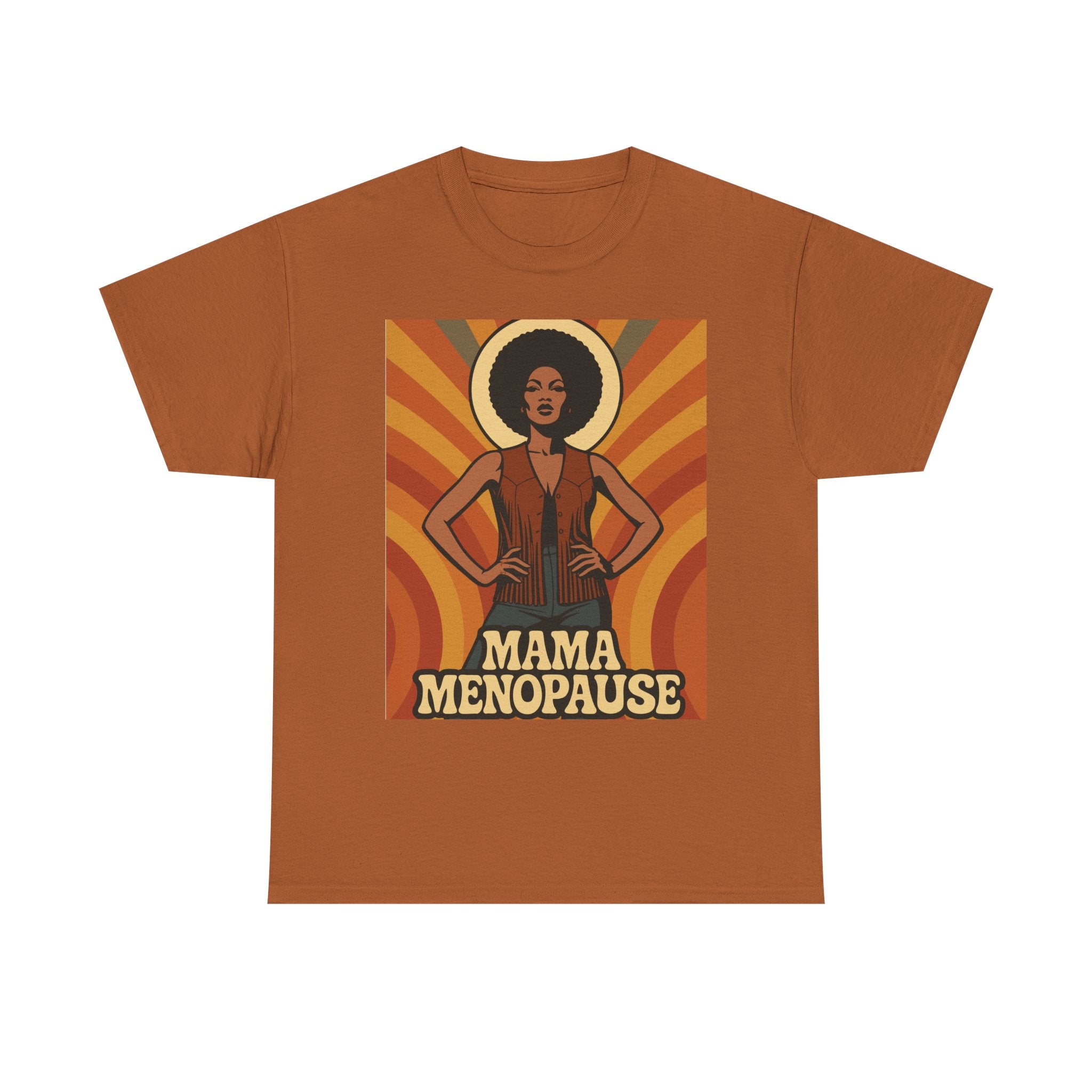 Menopause Mama. Retro Unisex Heavy Cotton T-Shirt