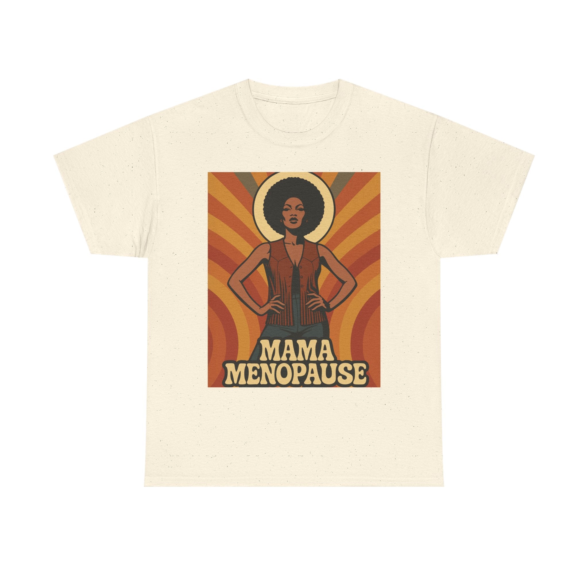 Menopause Mama. Retro Unisex Heavy Cotton T-Shirt