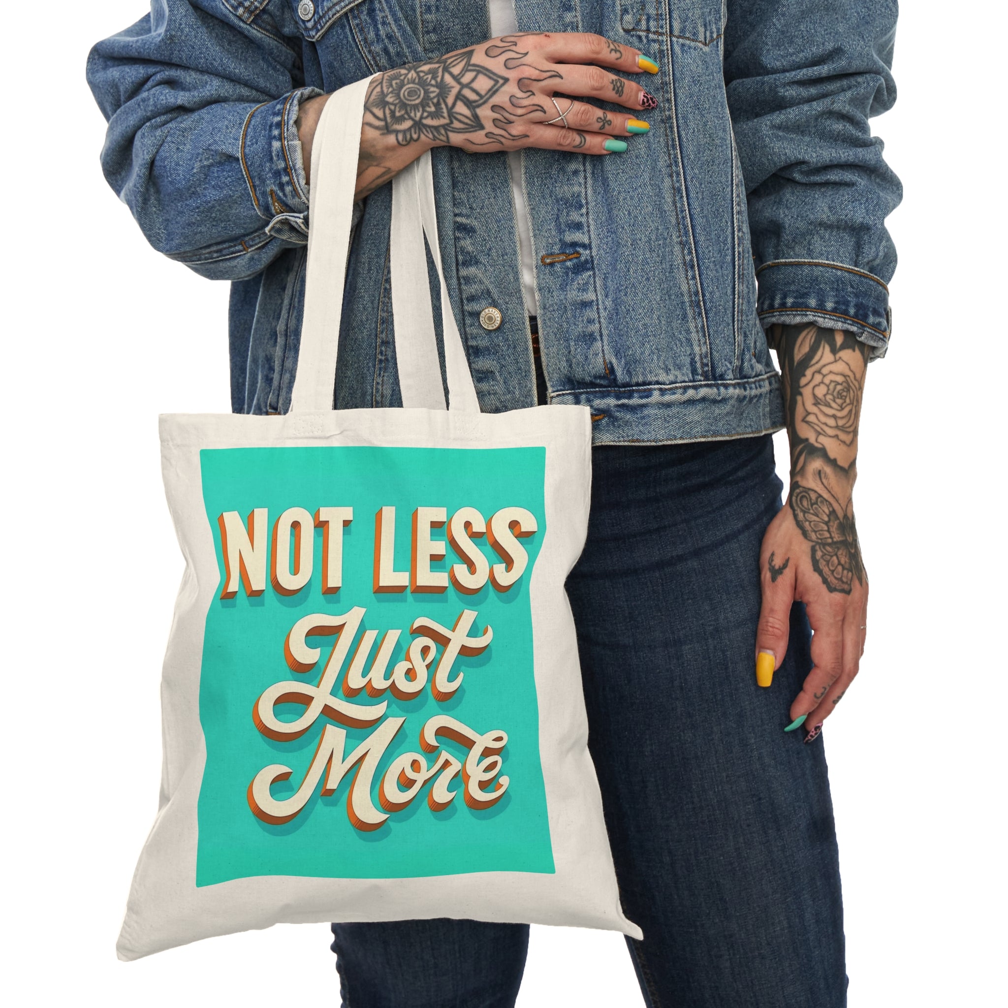 Menopause: Not Less, Just More. Empowering Canvas Tote Bag