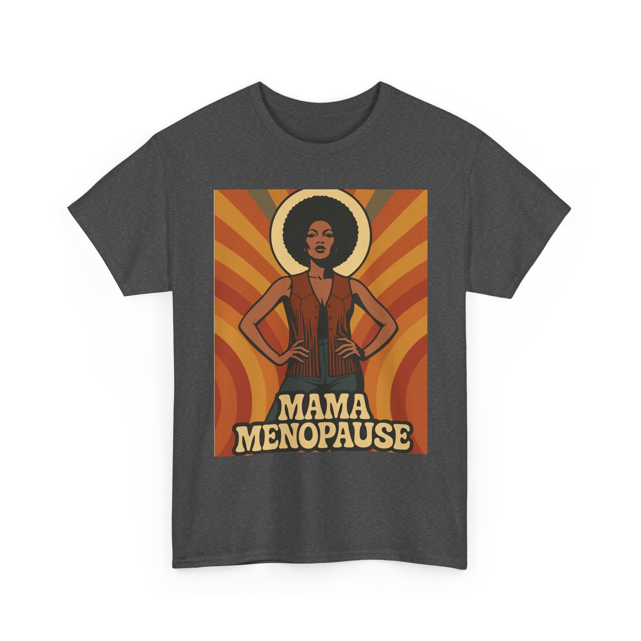 Menopause Mama. Retro Unisex Heavy Cotton T-Shirt