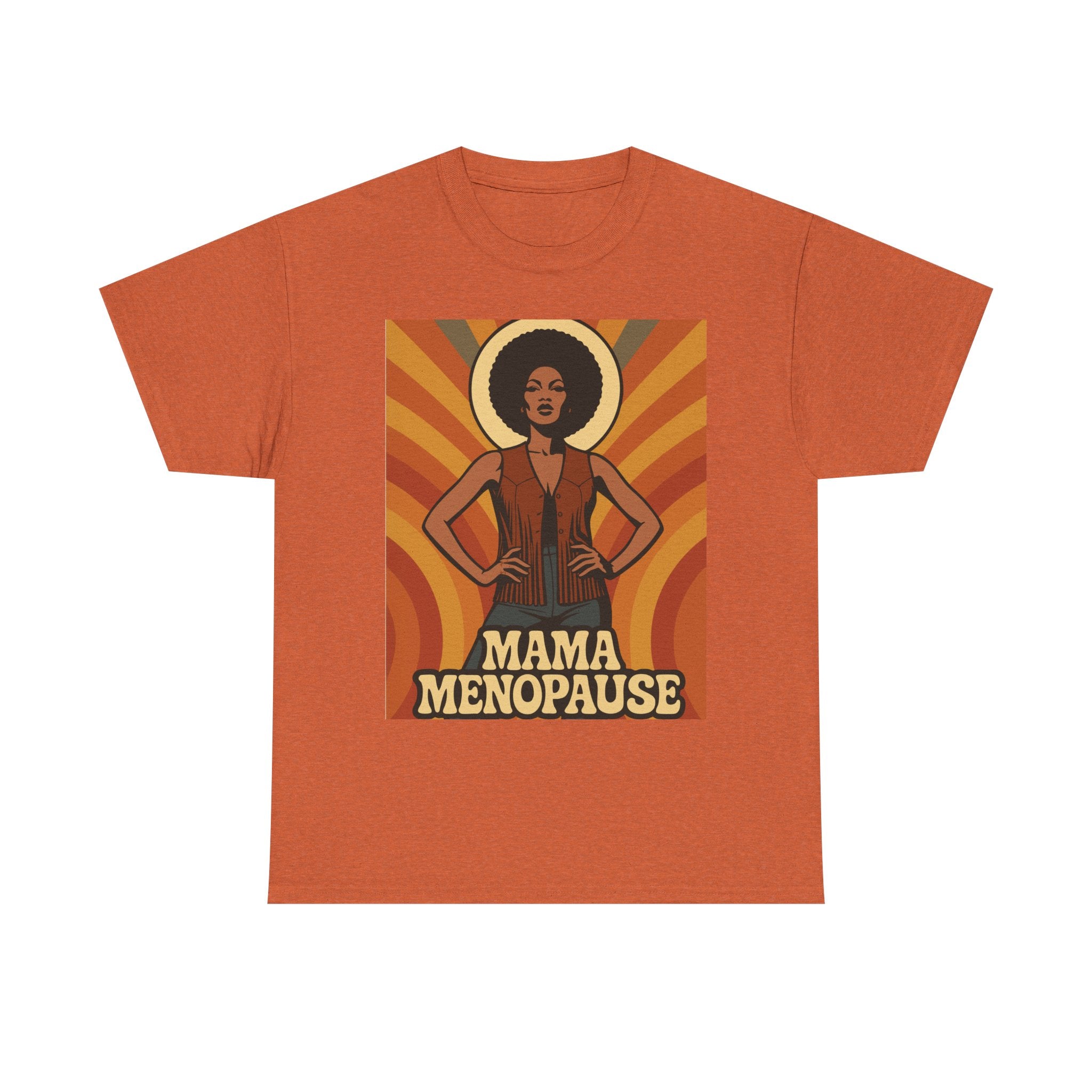 Menopause Mama. Retro Unisex Heavy Cotton T-Shirt
