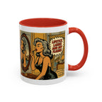 Hot Flashes & Lashes Mug.  Funny Menopause Coffee Cup for Women