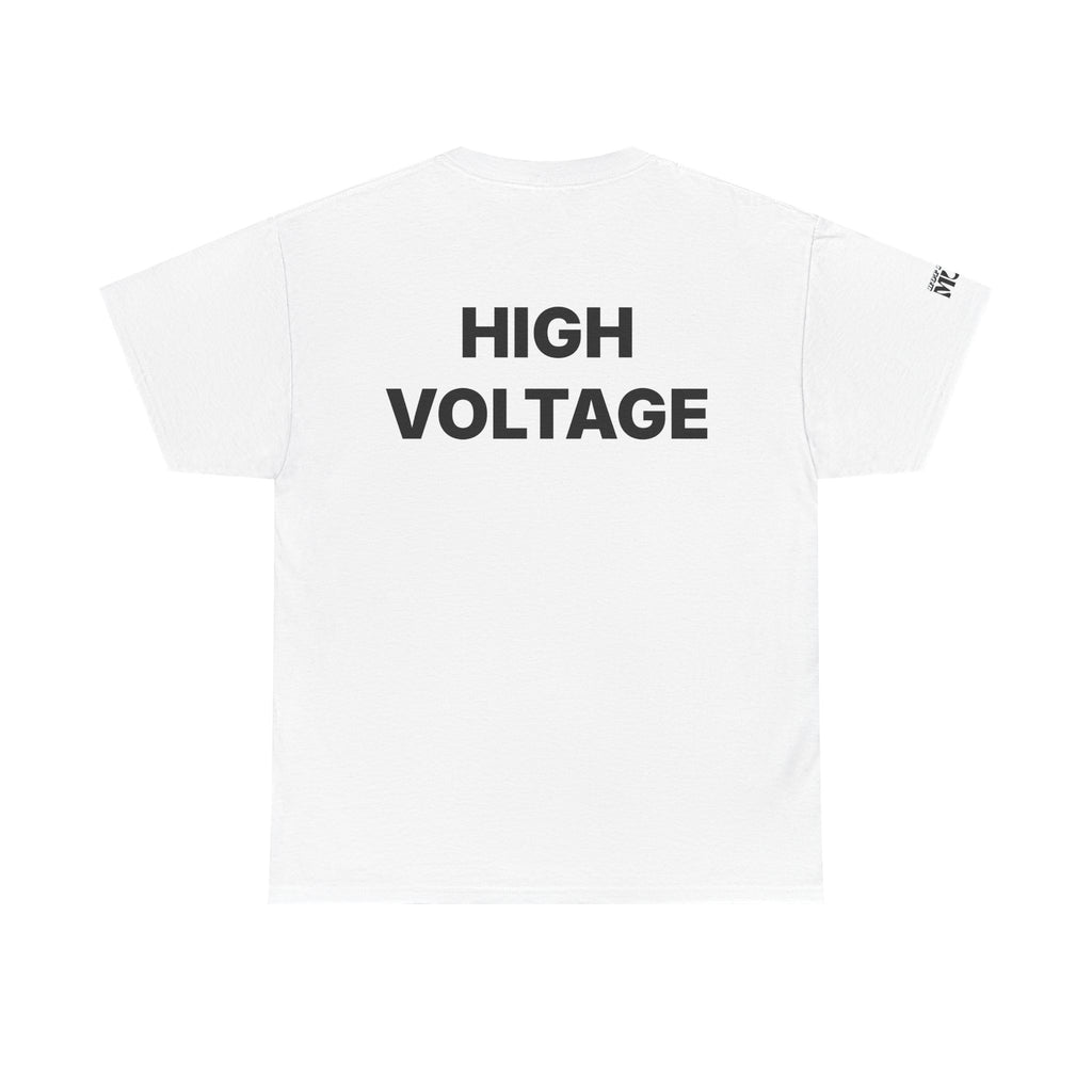 Women's BACKUP | HIGH VOLTAGE Statement T-Shirt. Bold Graphic Tee
