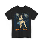 Hot Flash. Vintage-Inspired Graphic Cotton T-Shirt