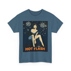 Hot Flash. Vintage-Inspired Graphic Cotton T-Shirt