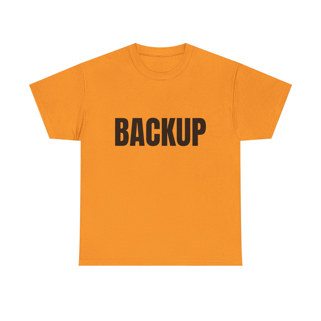 Women's BACKUP Statement T-Shirt. Bold Graphic Tee