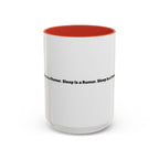 Sleep Is a Rumor Mug. Menopause Night Waking Coffee Cup (11/15oz)