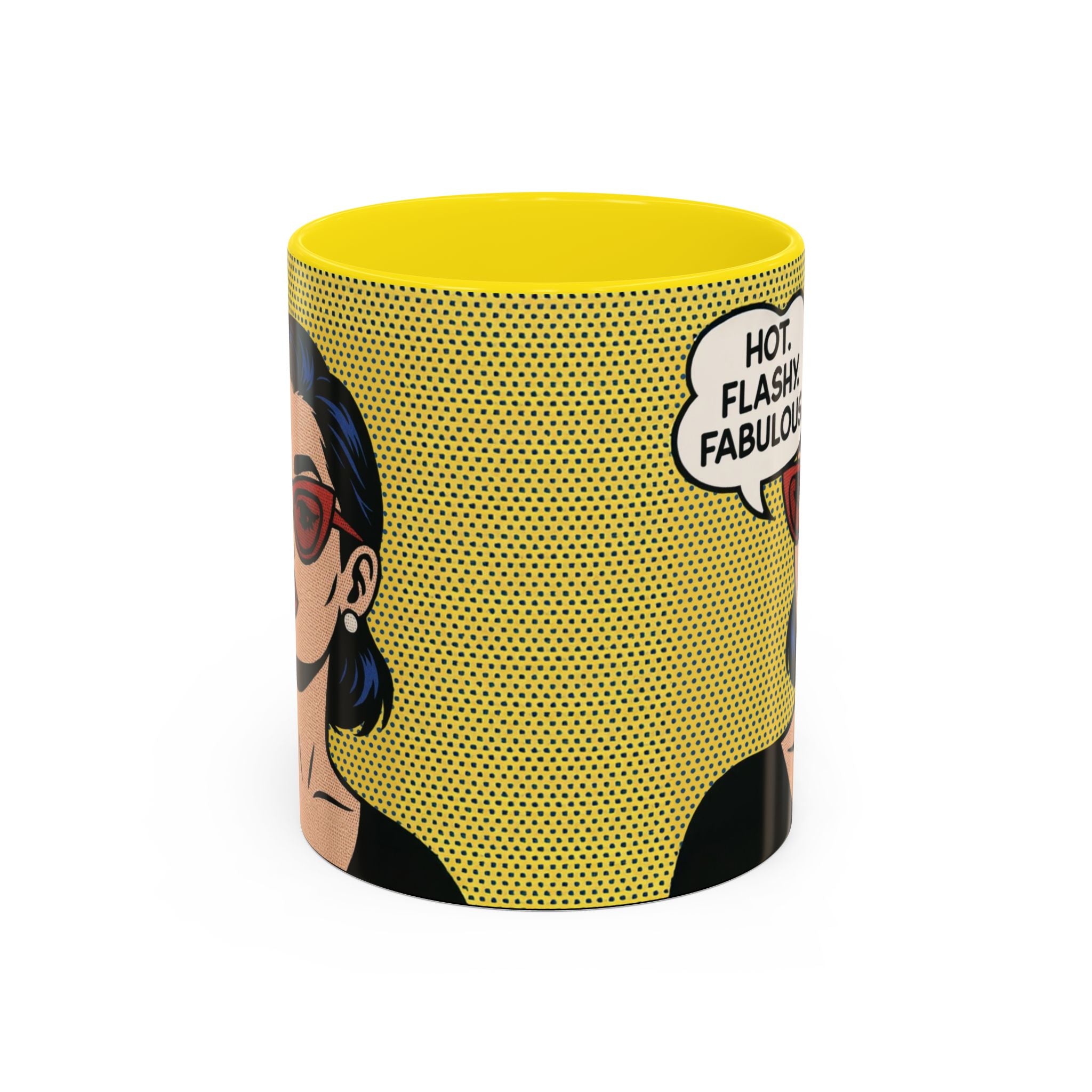 Hot. Flashy. Fabulous. Mug.  Funny Menopause Coffee Cup for Women