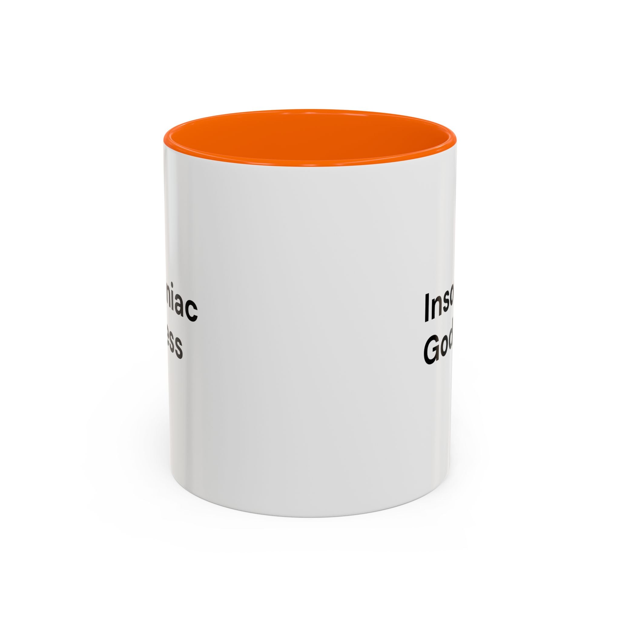 Insomniac Goddess Accent Coffee Mug — Funny Menopause Night Waking Gift