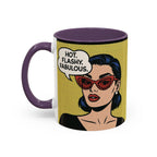 Hot. Flashy. Fabulous. Mug.  Funny Menopause Coffee Cup for Women