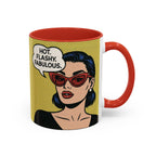 Hot. Flashy. Fabulous. Mug.  Funny Menopause Coffee Cup for Women