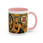 Hot Flashes & Lashes Mug.  Funny Menopause Coffee Cup for Women