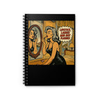 Lipstick, Lashes and Hot Flashes. Spiral Notebook. Gift for women, writing journal, self-care gifts