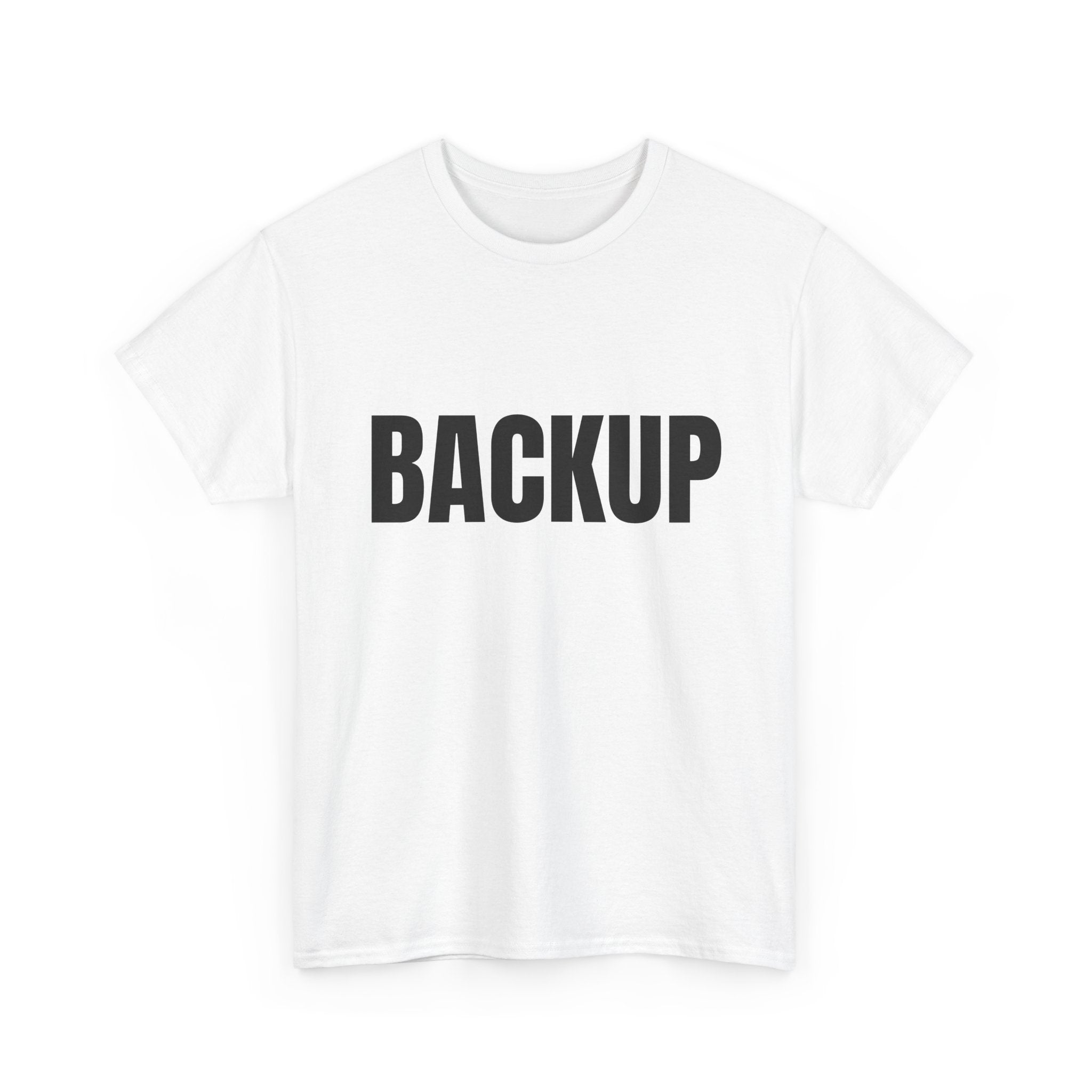 Women's BACKUP Statement T-Shirt. Bold Graphic Tee