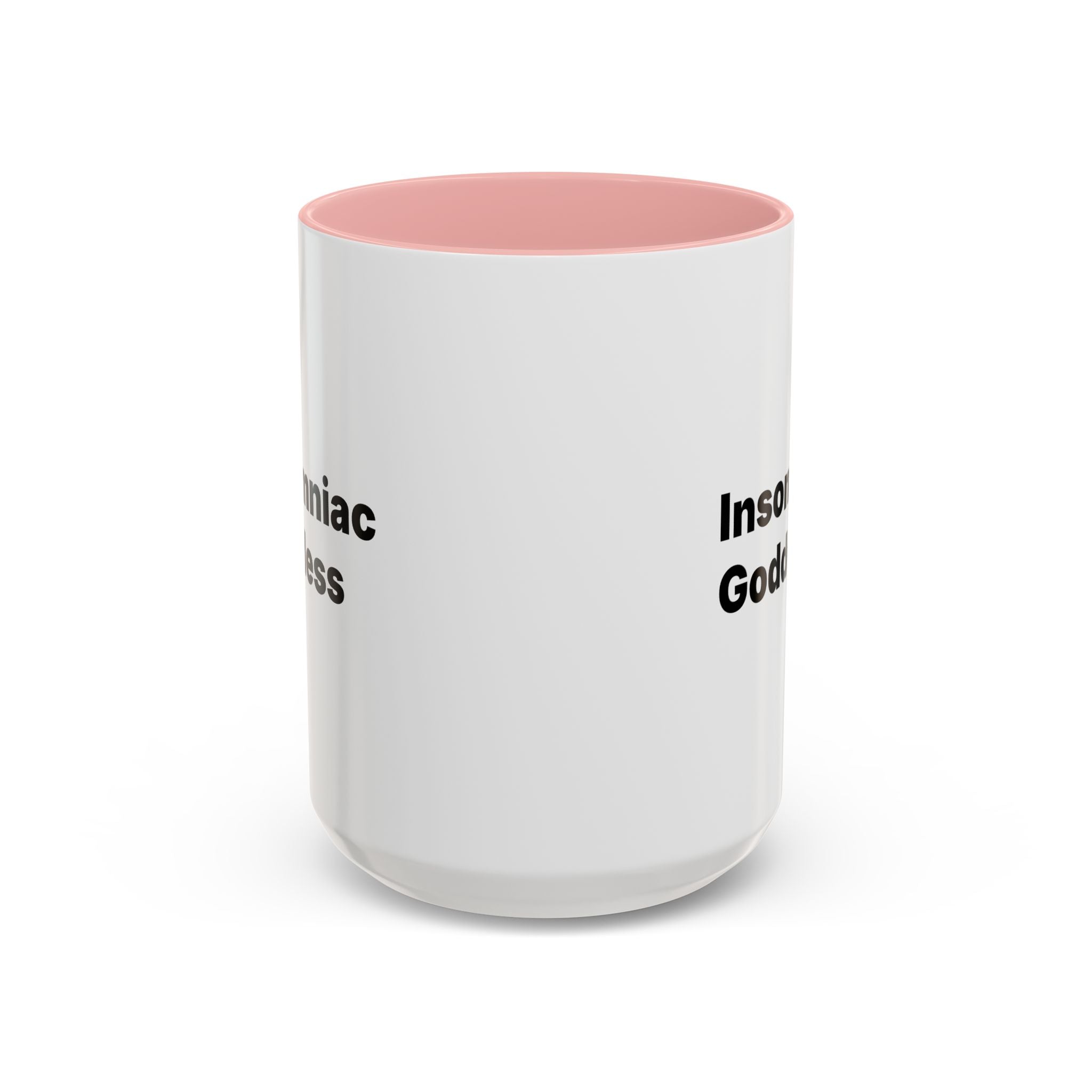 Insomniac Goddess Accent Coffee Mug — Funny Menopause Night Waking Gift