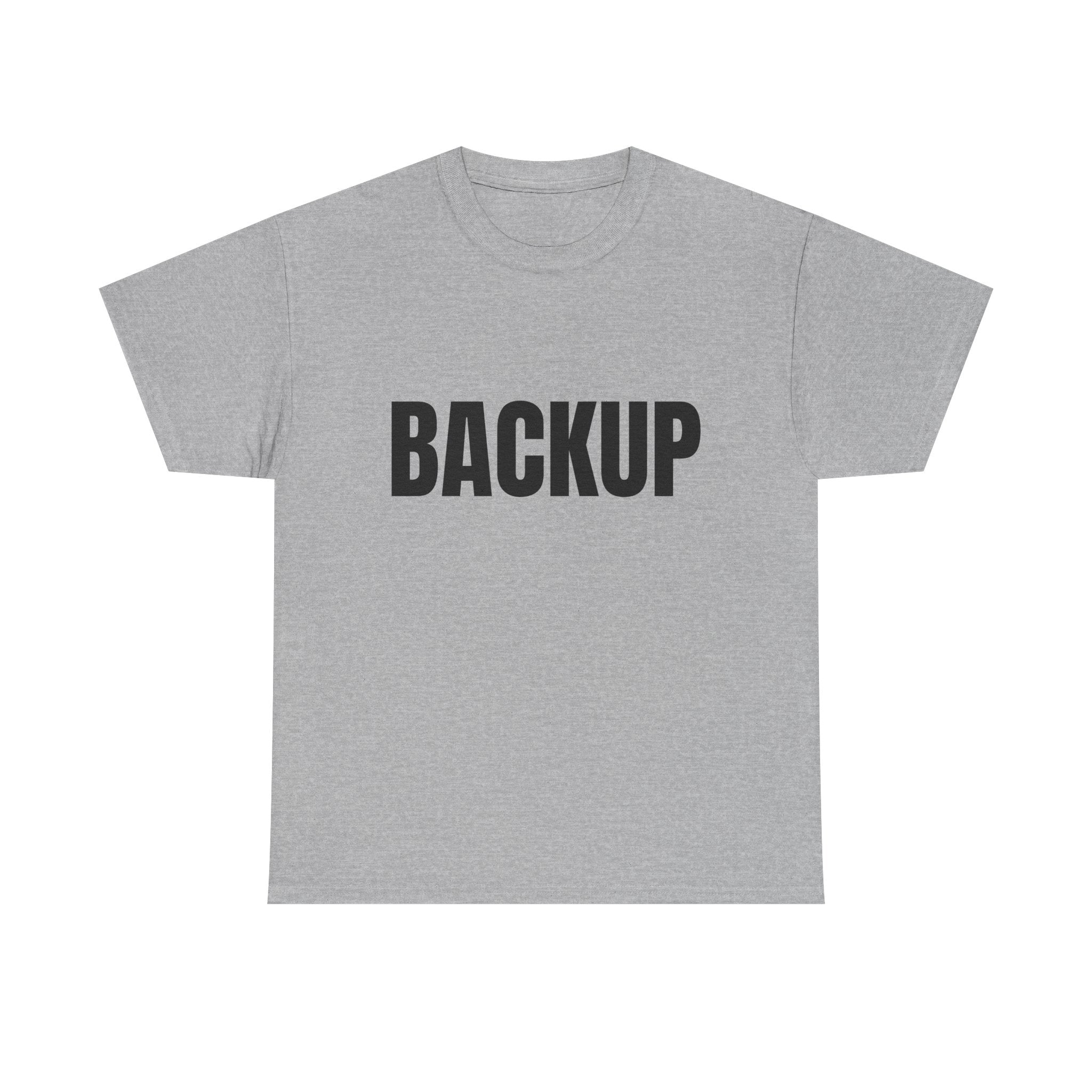 Women's BACKUP Statement T-Shirt. Bold Graphic Tee