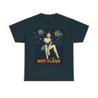 Hot Flash. Vintage-Inspired Graphic Cotton T-Shirt