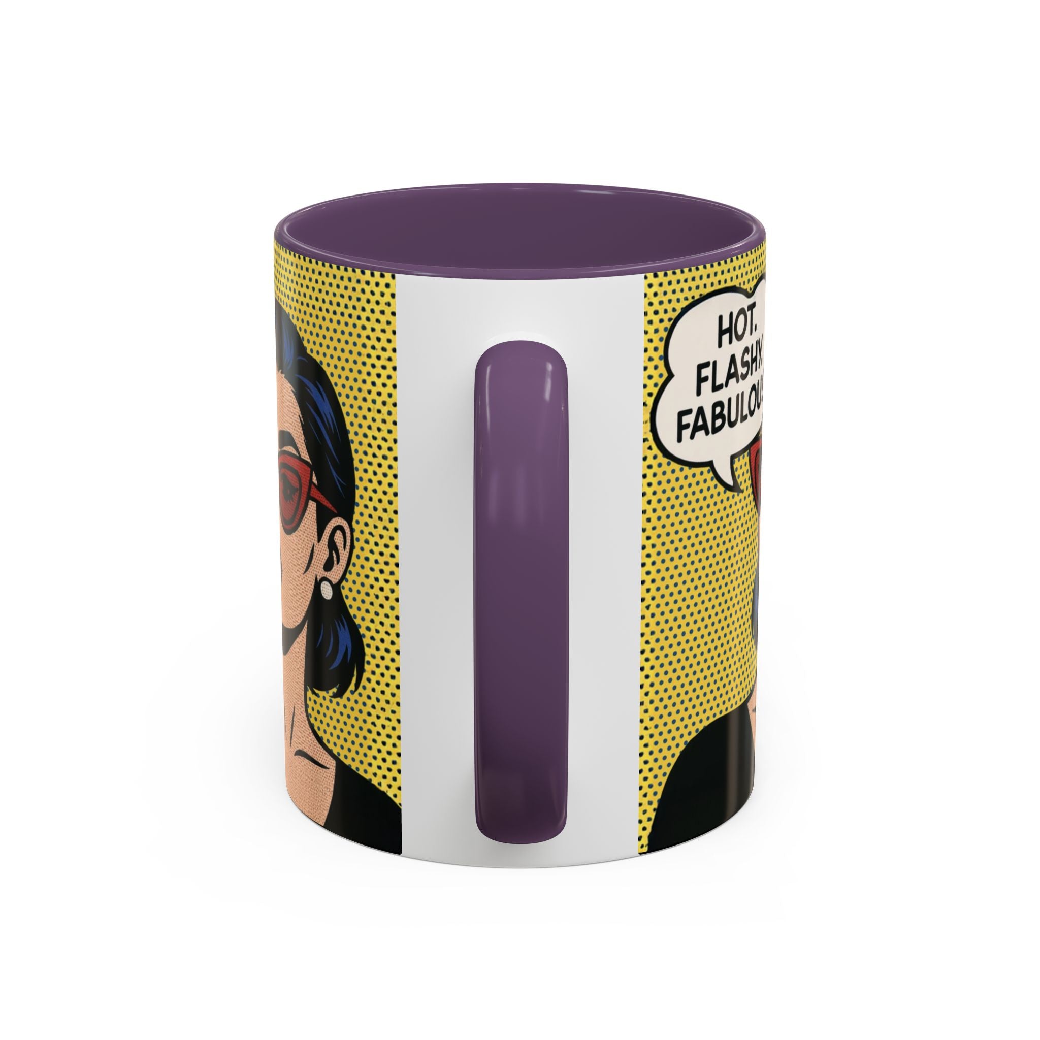 Hot. Flashy. Fabulous. Mug.  Funny Menopause Coffee Cup for Women