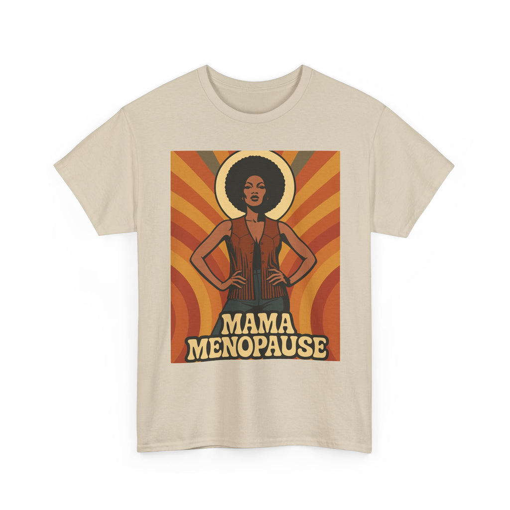 Menopause Mama. Retro Unisex Heavy Cotton T-Shirt