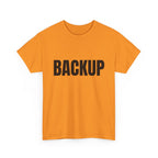 Women's BACKUP Statement T-Shirt. Bold Graphic Tee