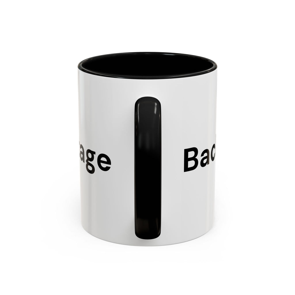 Menopause Humor Coffee Mug — “Back Up. High Voltage.” Accent 11/15oz