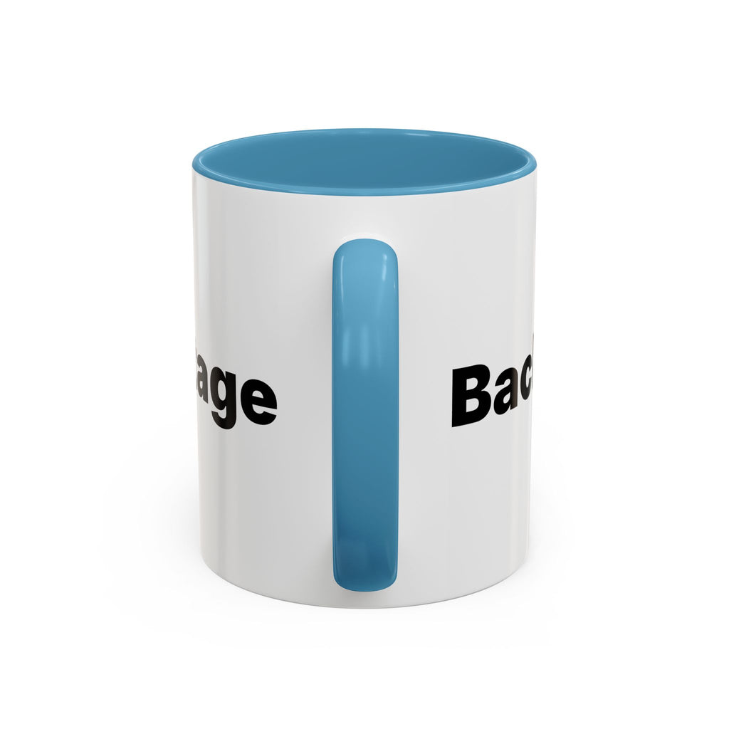 Menopause Humor Coffee Mug — “Back Up. High Voltage.” Accent 11/15oz