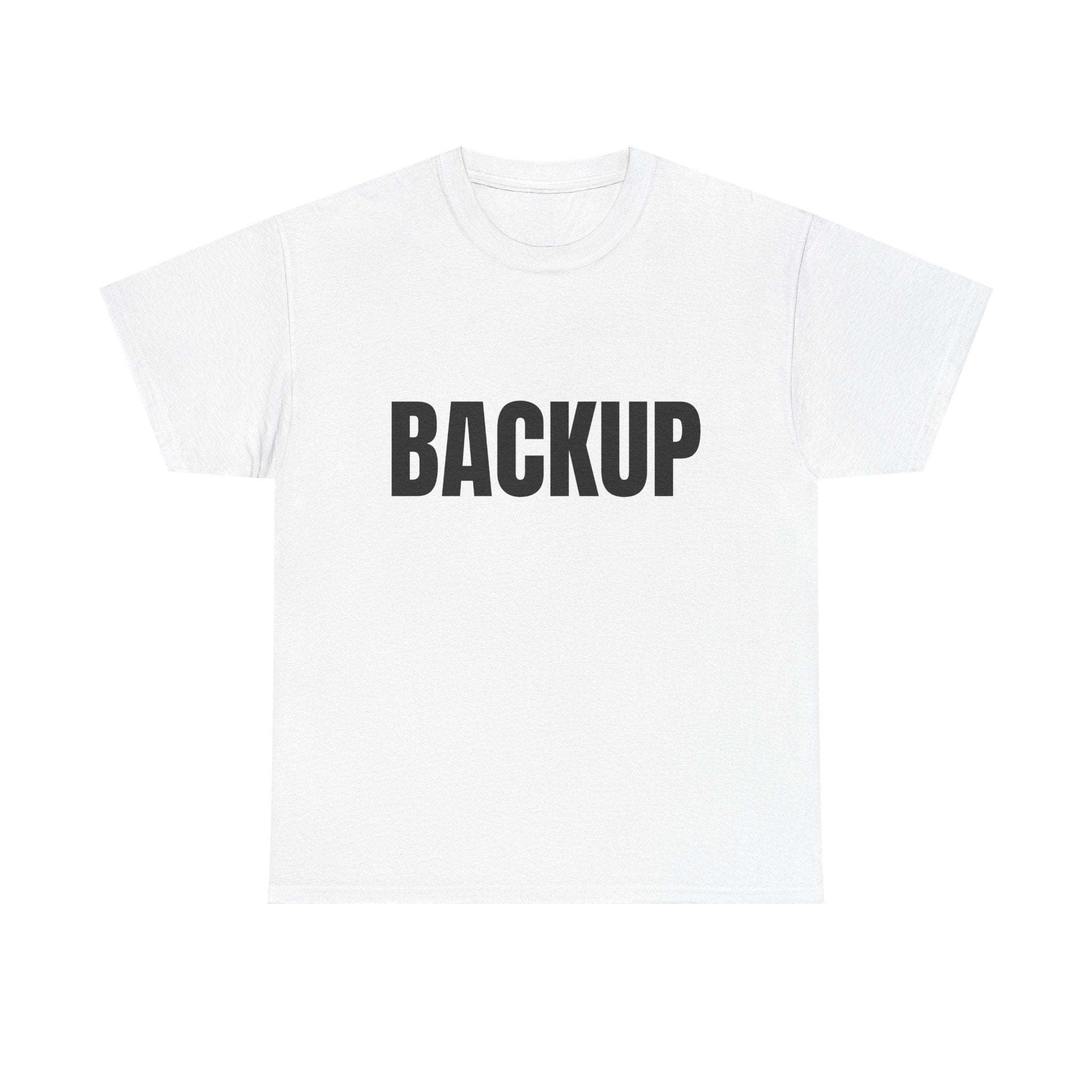 Women's BACKUP Statement T-Shirt. Bold Graphic Tee