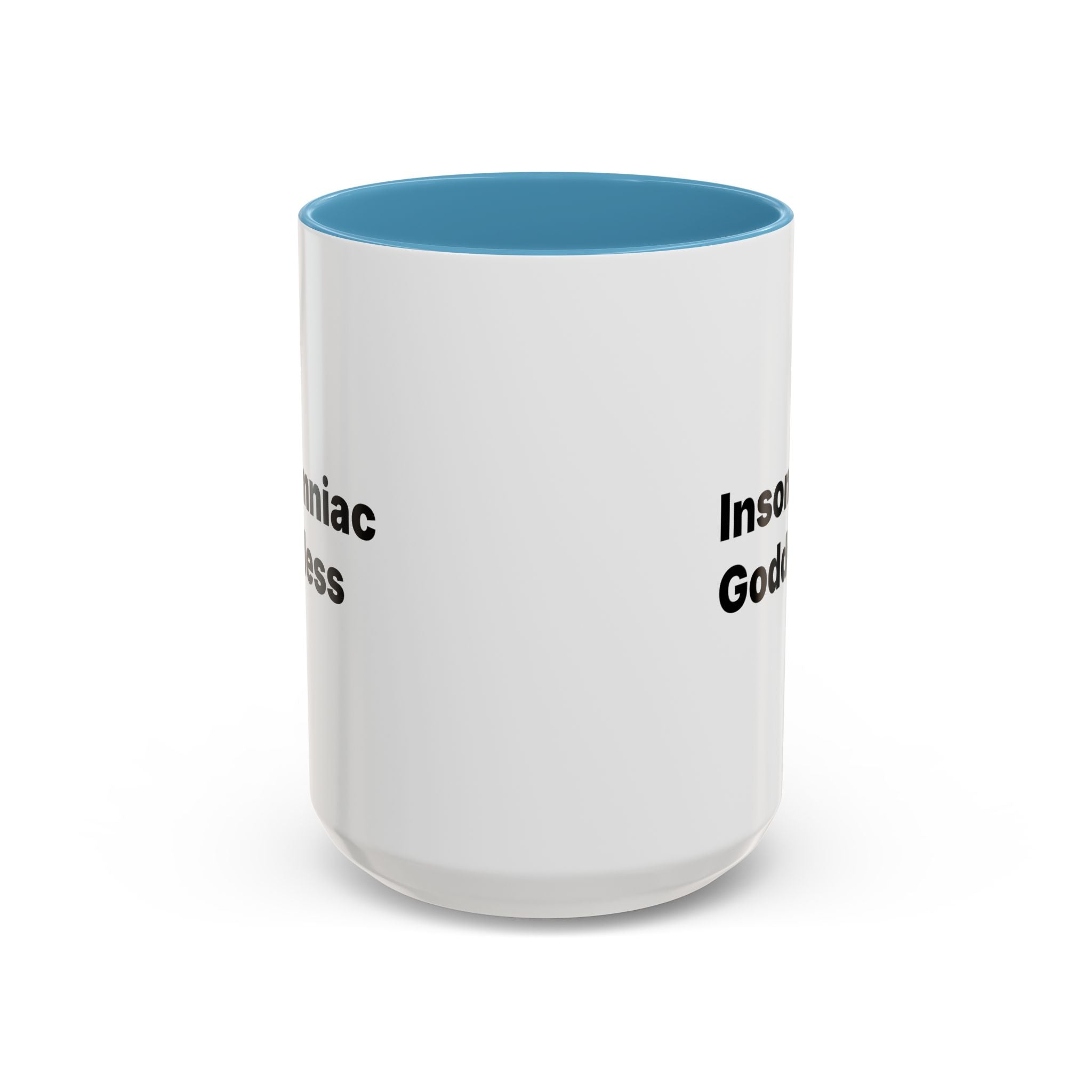 Insomniac Goddess Accent Coffee Mug — Funny Menopause Night Waking Gift