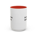 Insomniac Goddess Accent Coffee Mug — Funny Menopause Night Waking Gift