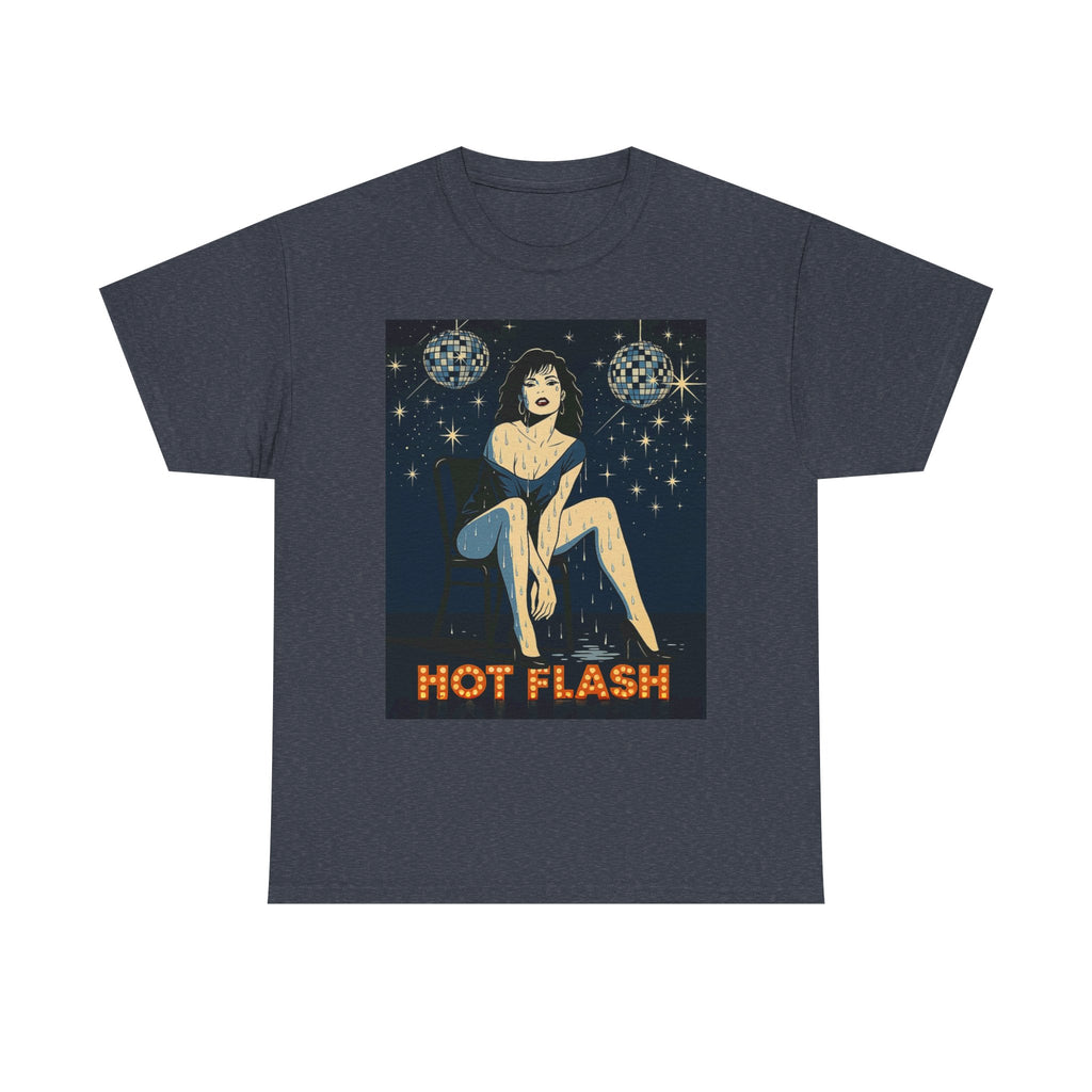 Hot Flash. Vintage-Inspired Graphic Cotton T-Shirt