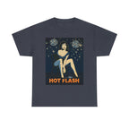 Hot Flash. Vintage-Inspired Graphic Cotton T-Shirt
