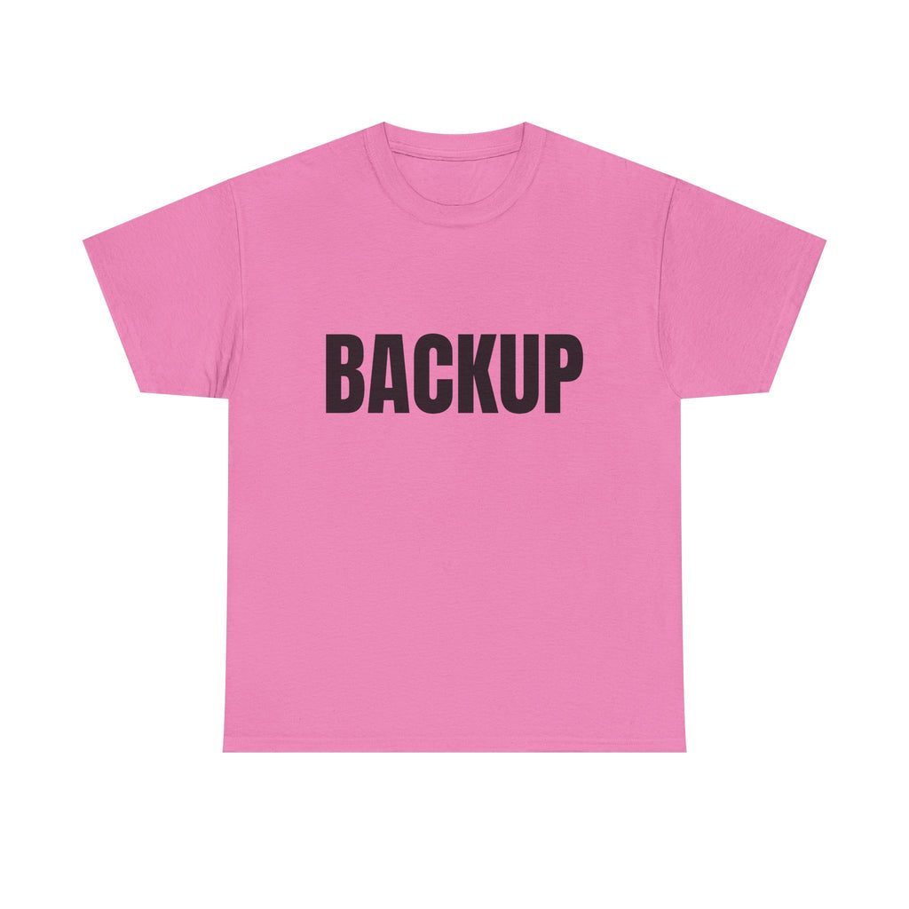 Women's BACKUP Statement T-Shirt. Bold Graphic Tee