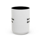 Insomniac Goddess Accent Coffee Mug — Funny Menopause Night Waking Gift