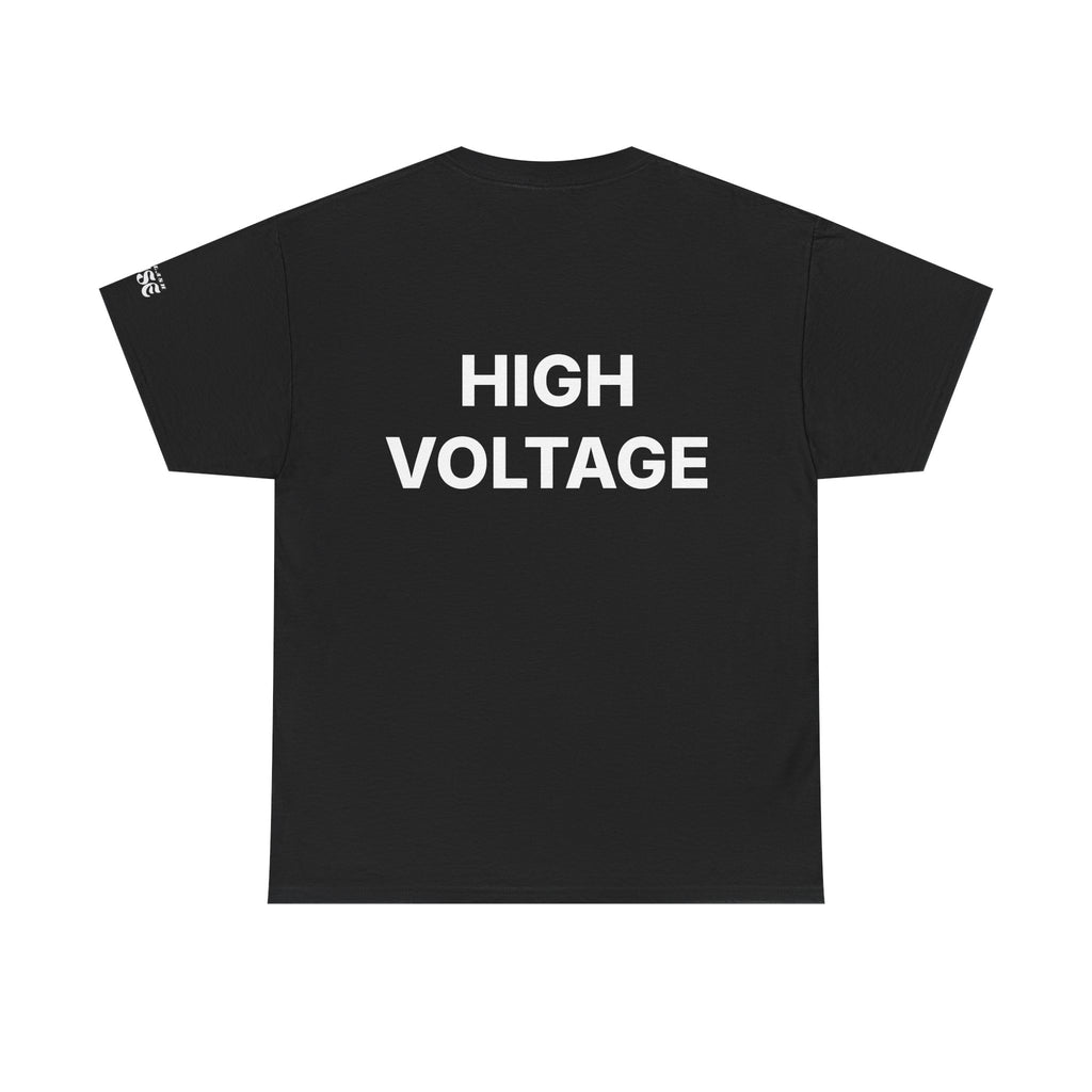Women's BACKUP | HIGH VOLTAGE Statement T-Shirt. Bold Graphic Tee