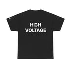 Women's BACKUP | HIGH VOLTAGE Statement T-Shirt. Bold Graphic Tee