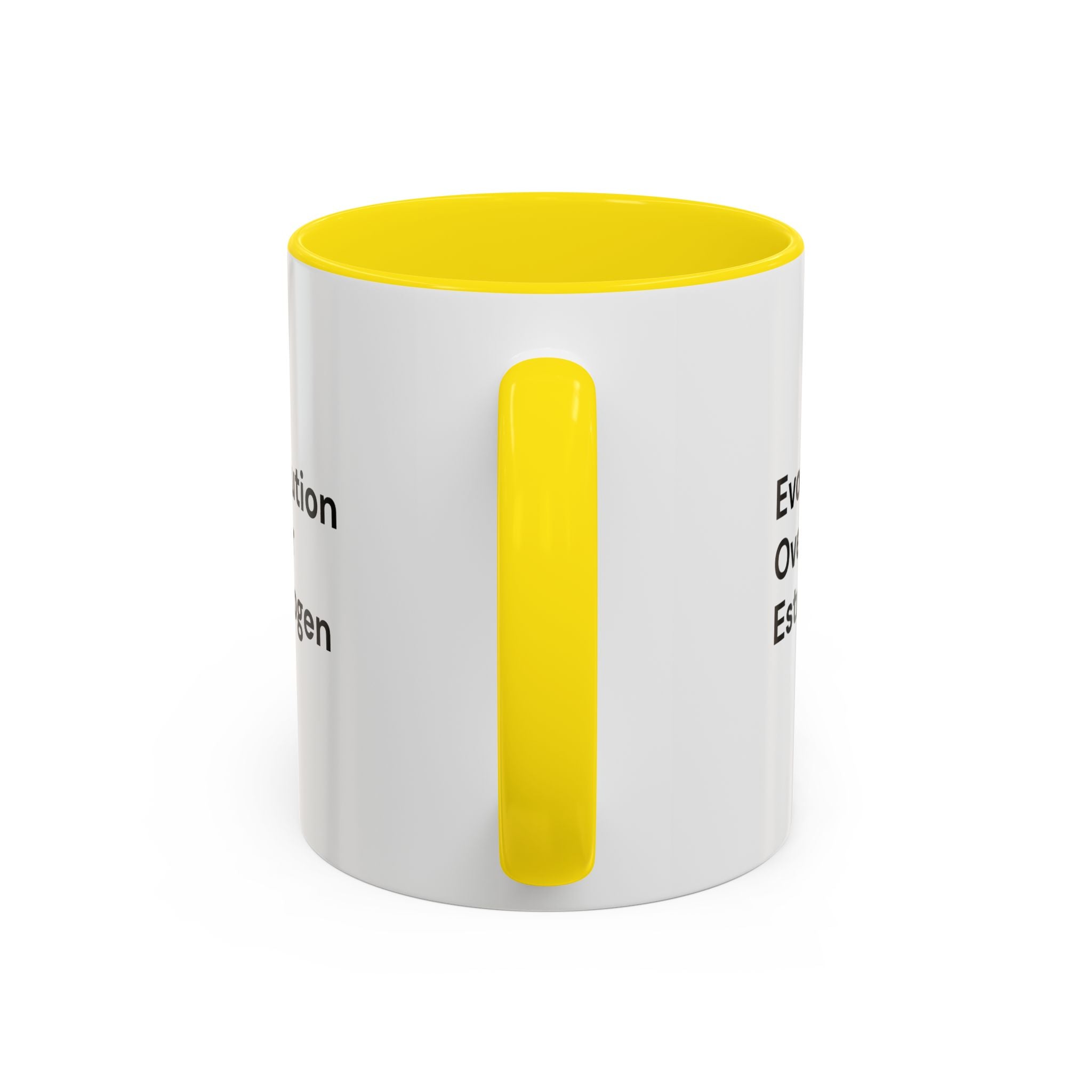 Evolution Over Estrogen Mug — Feminist Statement Coffee Cup (11/15 oz)