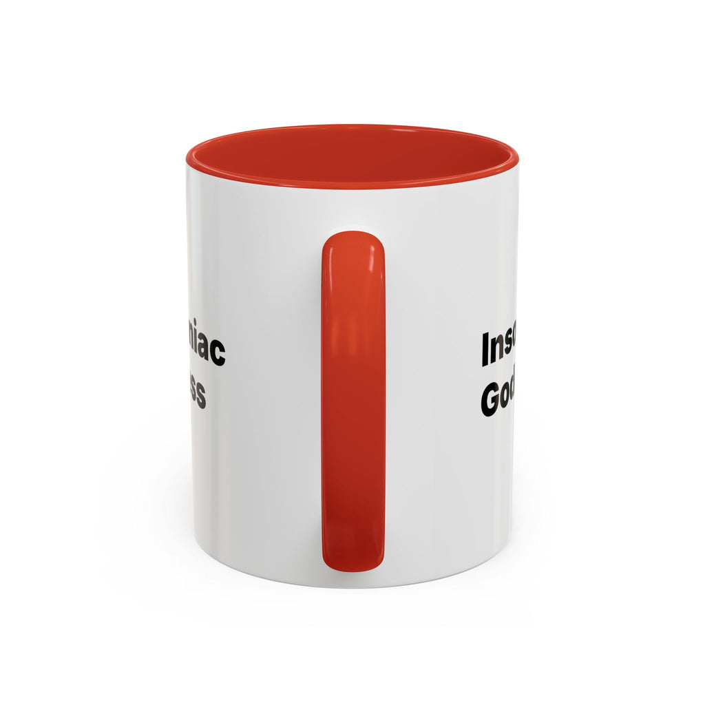 Insomniac Goddess Accent Coffee Mug — Funny Menopause Night Waking Gift