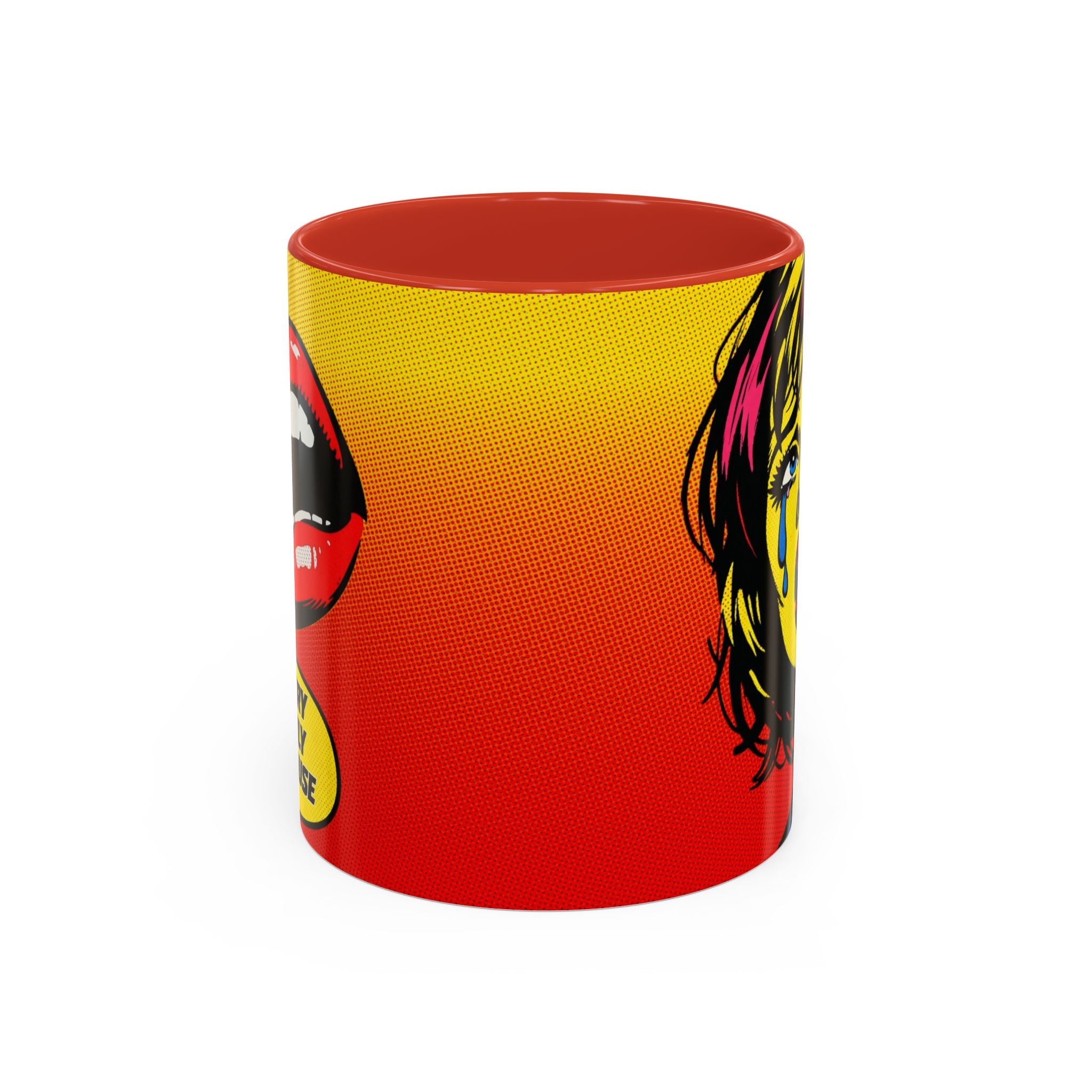 Dont Cry Is Only Menopause Accent Coffee Mug — Funny Menopause Gift (11/15 oz)