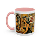 Hot Flashes & Lashes Mug.  Funny Menopause Coffee Cup for Women