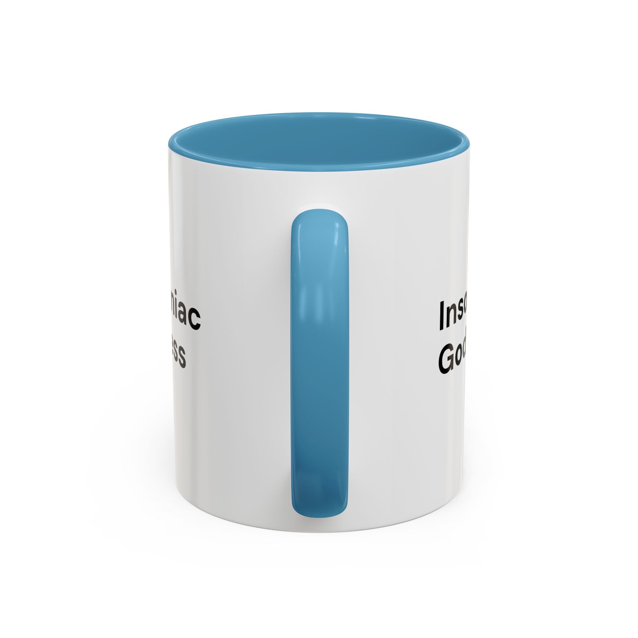 Insomniac Goddess Accent Coffee Mug — Funny Menopause Night Waking Gift