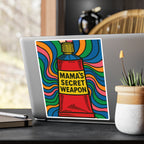 Mama’s Secret Weapon. Retro Kiss-Cut Vinyl Sticker