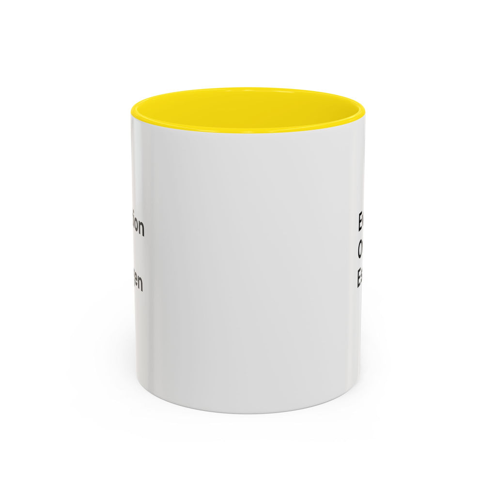 Evolution Over Estrogen Mug — Feminist Statement Coffee Cup (11/15 oz)
